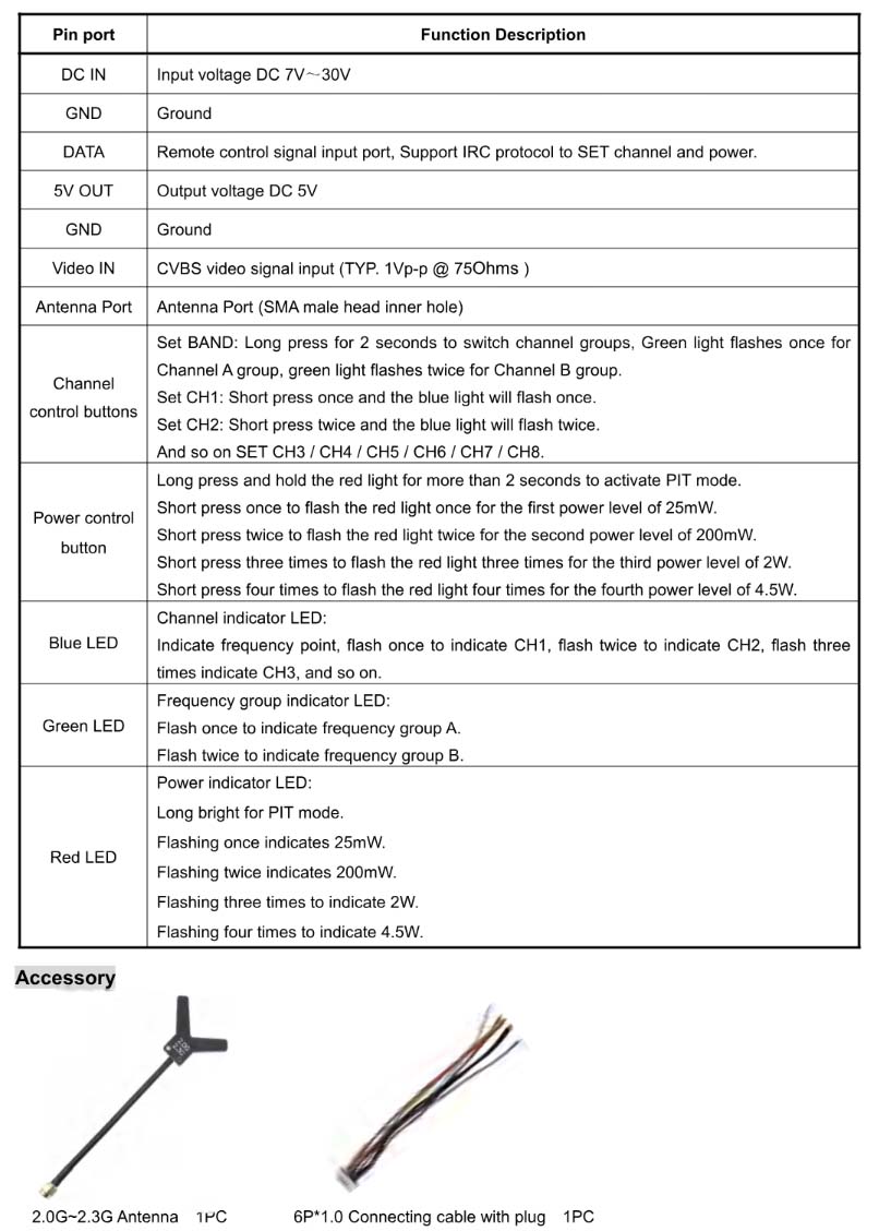 analog video transmitter 1.2g 1.3g 5.5w 9ch vtx f11 receiver vrx fpv drones (copy)