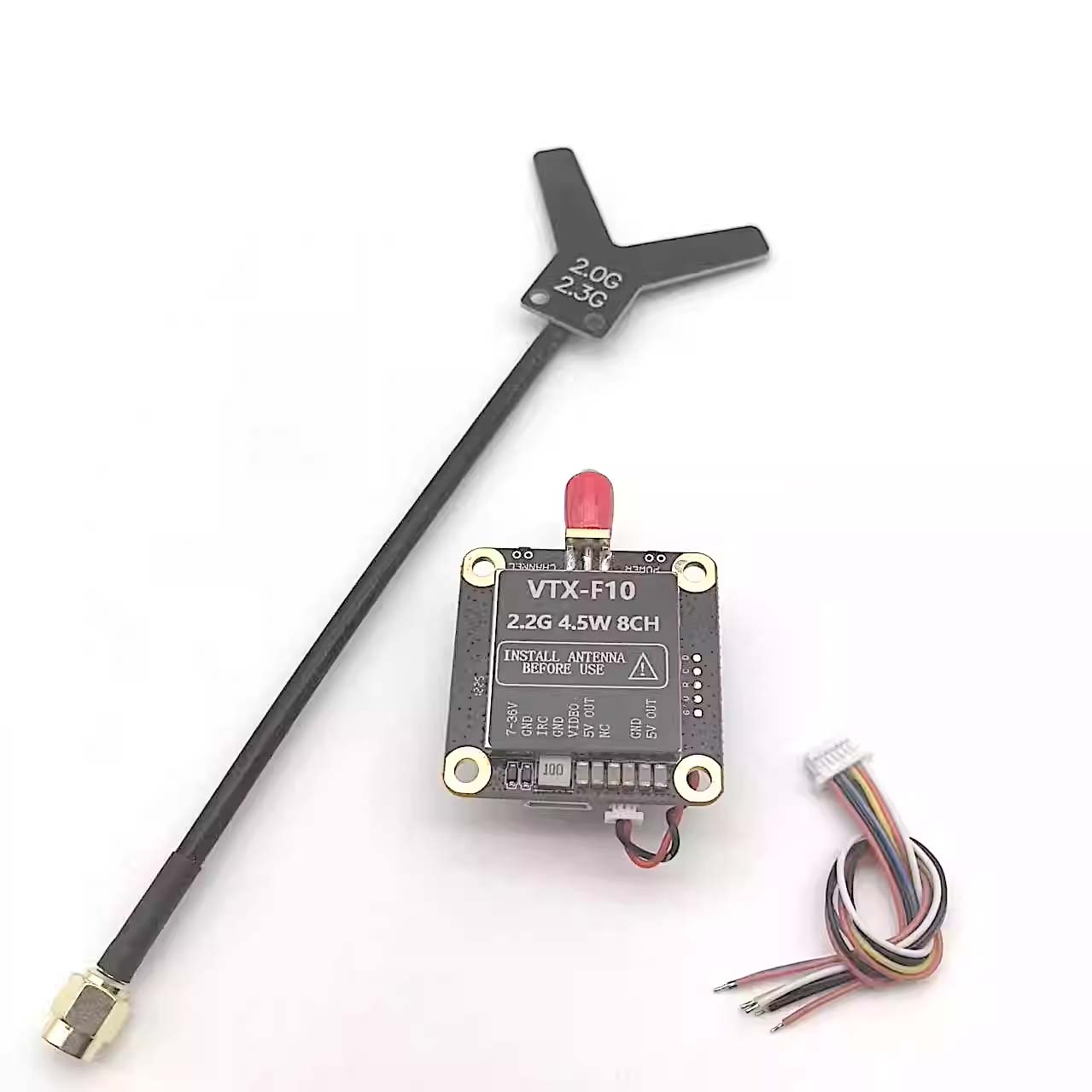 analog video transmitter 3.3g 4.5w 64ch receiver vtx f10 vrx vtx fpv drones