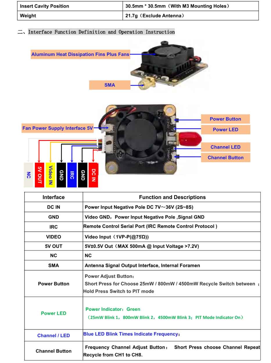 analog video transmitter 3.3g 4.5w 64ch receiver vtx f10 vrx vtx fpv drones